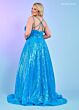 Rachel Allan 70130 Strappy Back A-Line Side Pocket Dress