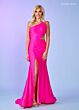 Rachel Allan 70153 One-Shoulder Side Cutout Dress