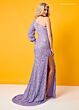 Rachel Allan 70171 One-Shoulder Bishop Sleeve Dress