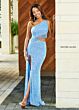 Rachel Allan 70186 Asymmetric Neck Side Cutaway Dress