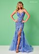 Rachel Allan 70275 Spaghetti Strap Illusion Side Dress