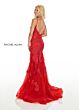 Rachel Allan 70275 Spaghetti Strap Illusion Side Dress
