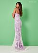 Rachel Allan 70277 Strappy Back Slim-Flare Dress