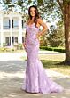 Rachel Allan 70278 V-Neck Spaghetti Strap Dress