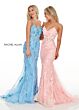 Rachel Allan 70278 V-Neck Spaghetti Strap Dress