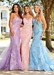 Rachel Allan 70278 V-Neck Spaghetti Strap Dress