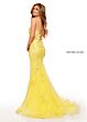 Rachel Allan 70278 V-Neck Spaghetti Strap Dress