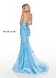 Rachel Allan 70278 V-Neck Spaghetti Strap Dress