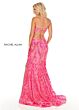 Rachel Allan 70279 Lace-Up Open Back Sequin Dress