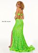 Rachel Allan 70279 Lace-Up Open Back Sequin Dress