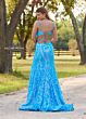 Rachel Allan 70279 Lace-Up Open Back Sequin Dress