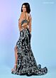 Rachel Allan 70279 Lace-Up Open Back Sequin Dress