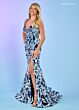 Rachel Allan 70279 Lace-Up Open Back Sequin Dress