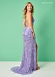 Rachel Allan 70281 Scoop Neck Lace-Up Open Back Dress