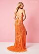 Rachel Allan 70281 Scoop Neck Lace-Up Open Back Dress