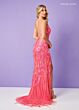Rachel Allan 70281 Scoop Neck Lace-Up Open Back Dress