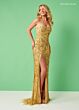 Rachel Allan 70281 Scoop Neck Lace-Up Open Back Dress