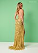 Rachel Allan 70281 Scoop Neck Lace-Up Open Back Dress