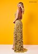 Rachel Allan 70286 Beaded Fringe Scoop Neck Dress
