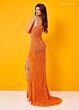 Rachel Allan 70287 One-Shoulder Feather Skirt Dress