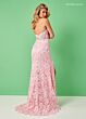 Rachel Allan 70288 Floral Applique Illusion Corset Bodice Dress