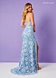 Rachel Allan 70288 Floral Applique Illusion Corset Bodice Dress