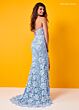 Rachel Allan 70288 Floral Applique Illusion Corset Bodice Dress