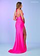 Rachel Allan 70289 Tassel-Tie Back Ruched Dress