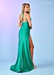 Rachel Allan 70289 Tassel-Tie Back Ruched Dress