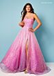 Rachel Allan 70292 Scoop Neck A-Line Dress