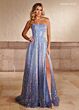 Rachel Allan 70292 Scoop Neck A-Line Dress