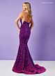 Rachel Allan 70293 Strapless Ombre Velvet Sequin Dress