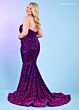 Rachel Allan 70293 Strapless Ombre Velvet Sequin Dress