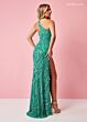 Rachel Allan 70294 Cutout Sleeve High Slit Dress