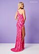 Rachel Allan 70294 Cutout Sleeve High Slit Dress