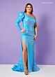 Rachel Allan 70299 One-Shoulder Puff Sleeve Dress