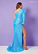 Rachel Allan 70299 One-Shoulder Puff Sleeve Dress