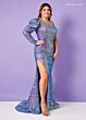 Rachel Allan 70299 One-Shoulder Puff Sleeve Dress