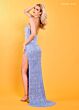 Rachel Allan 70304 Halter Neck Beaded Fringe Dress
