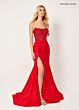 Rachel Allan 70305 Strapless Scoop Neck Ruched Skirt Dress
