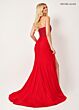 Rachel Allan 70305 Strapless Scoop Neck Ruched Skirt Dress