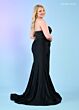 Rachel Allan 70305 Strapless Scoop Neck Ruched Skirt Dress