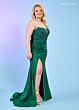 Rachel Allan 70305 Strapless Scoop Neck Ruched Skirt Dress