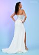 Rachel Allan 70305 Strapless Scoop Neck Ruched Skirt Dress