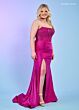 Rachel Allan 70305 Strapless Scoop Neck Ruched Skirt Dress