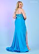 Rachel Allan 70305 Strapless Scoop Neck Ruched Skirt Dress