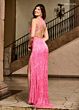 Rachel Allan 70312 Beaded Cutout Back Halter Neck Dress