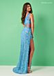 Rachel Allan 70318 Asymmetric Neck Side Cutout Dress