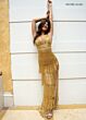 Rachel Allan 70322 Beaded Fringe Sweetheart Neck Dress