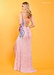 Rachel Allan 70325 Lace-Up Open Back High Slit Dress